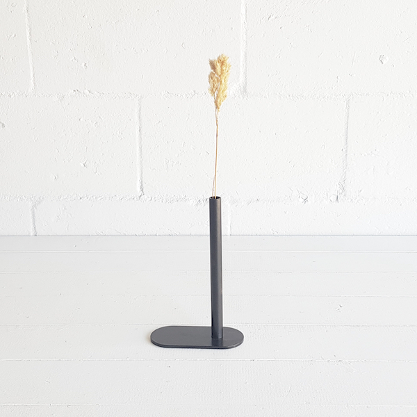 Modernist One Tier Budvase - Black